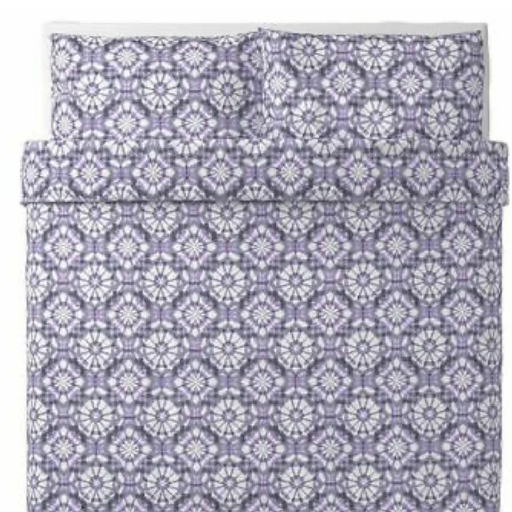 IKEA VATTENFRANE King Duvet Cover w/2 Pillow Cases - NEW never opened package
